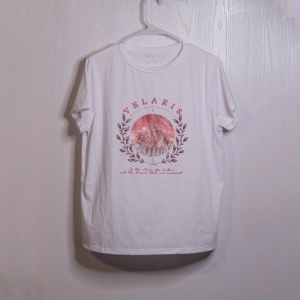 Shein ACOTAR Velaris Double-Sided T-Shirt - Size Large